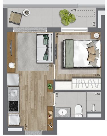 1 dorms - 34m².png